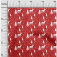 thumbnail image 1 of oneOone Cotton Poplin Red Fabric Merry Christmas Sewing Material Print Fabric By The Yard 56 Inch Wide-LZZ, 1 of 4