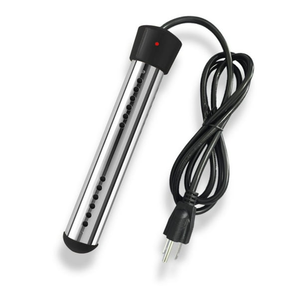Chaudière d'Eau Chauffée Submersible Chauffe-Eau Instantané pour Piscine Seau Baignoire avec Thermomètre Noir US