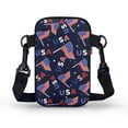 thumbnail image 2 of HELLHERO American Flag Pattern Small Crossbody Purse, Women Adjustable Shoulder Strap, Travel Daily Use Polyester 4.33x1.97x7.09, 2 of 7