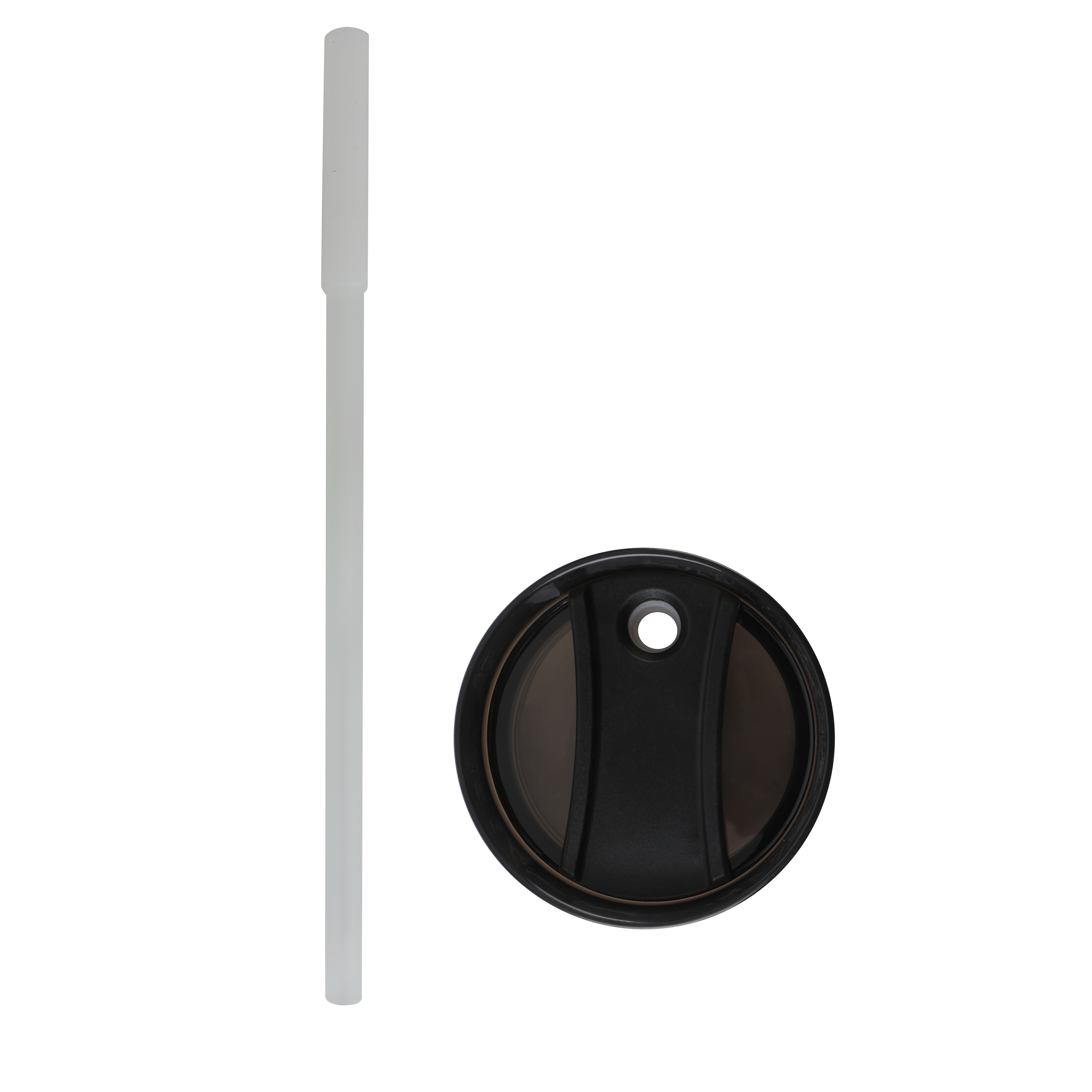 Termo de acero inoxidable aislado de 18 oz con asa, negro intenso 8
