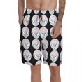 thumbnail image 1 of Shorts de Bain en Polyester Motif Plage pour Hommes, 1 of 5