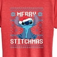 thumbnail image 3 of Lilo & Stitch - Merry Stitchmas - Women's Short Sleeve Graphic T-Shirt, 3 of 5