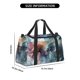 thumbnail image 3 of Balery Ink Style Wave Dragon Bolsa de Gimnasio para Mujeres, Bolsa de Viaje con Bolsillo Húmedo, Bolsa de Fin de Semana para Mujeres, Bolsa de Viaje Resistente al Agua, 3 of 7