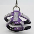 thumbnail image 2 of Moda Bling Diamond Glitter Collar De Cristal Puppy cat and dog Arnés Correa Para El Pecho Mascota De - Perfecto Para Mascotas Y Caminar Diariamente Morado m Colco Arnés para perros, 2 of 8