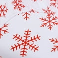 thumbnail image 4 of Draps de Lit en Flanelle 160 Grammes Draps et Taies d'Oreiller Super Doux Entretien Facile - 3 Pcs - Flocons Rouges, Simple TG, 4 of 8