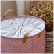 thumbnail image 4 of Caja de almacenamiento plegable, bolsas con cordón, Bolsa de Almacenamiento de Ropa en forma de barril de lunares, sin tapa, manta grande, organización de ropa, 4 of 5