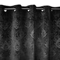 thumbnail image 3 of Grommet Curtain Velvet Embossed Victorian Damask Curtain Panel 54 Inch Wide, 3 of 7