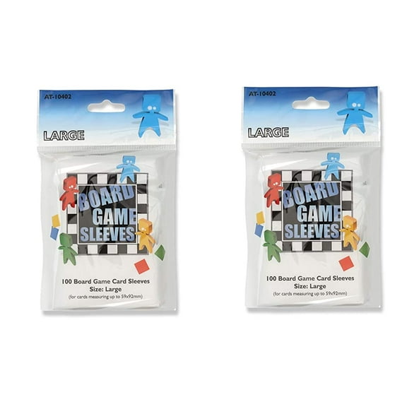 2 Packs Arcane Tinmen Board Game Sleeves 100 ct Large Size Card Sleeves Individual Pack