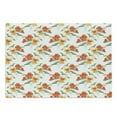 thumbnail image 1 of Green and Orange Cutting Board, Watercolor Nasturtium Flowers Pattern with Colorful Blooming Nature Design, Decorative Tempered Glass Cutting and Serving Board, Large Size, Multicolor, by Ambesonne, 1 of 1