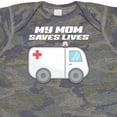 thumbnail image 4 of Inktastic My Mom Saves Lives- Ambulance Boys or Girls Baby Bodysuit, 4 of 5