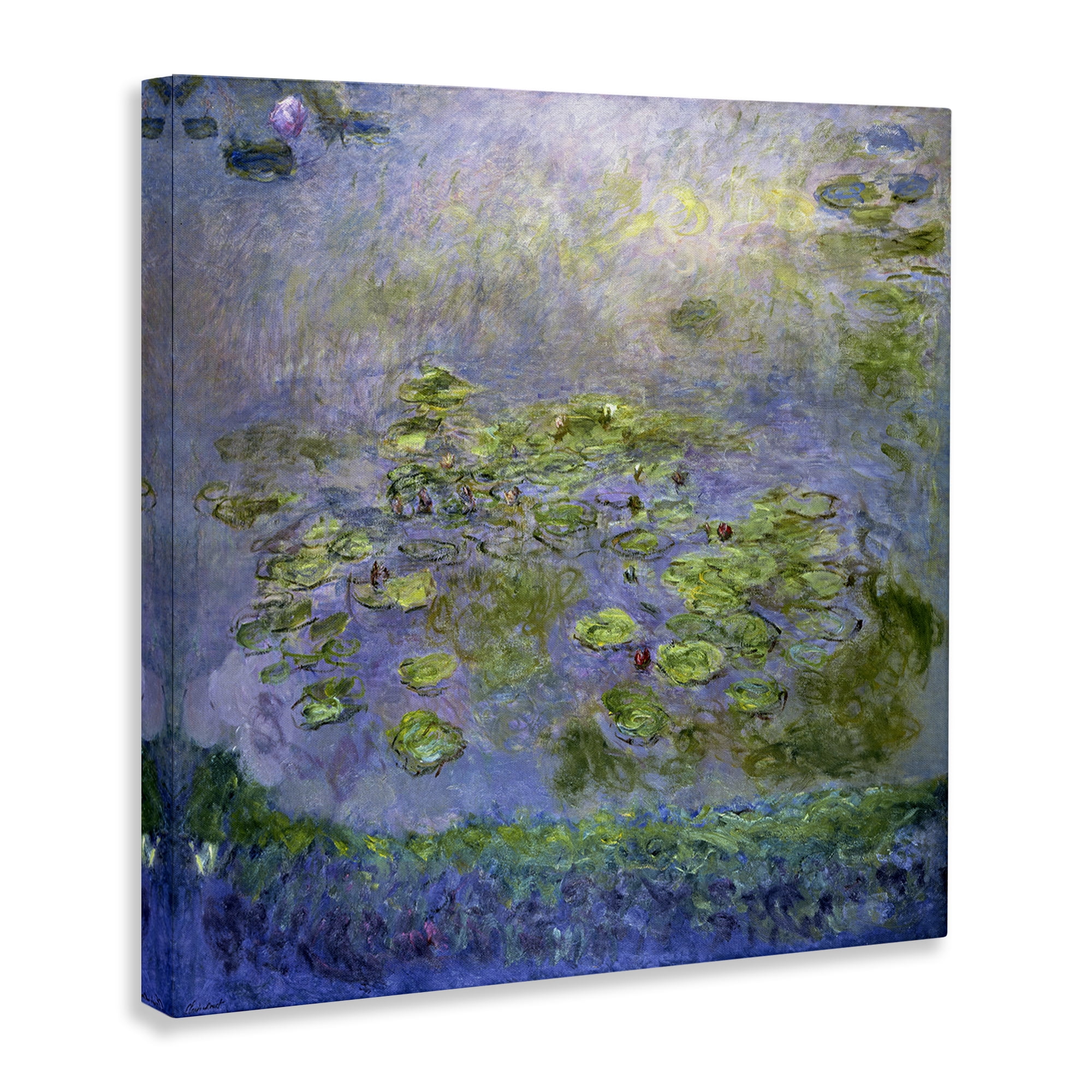 Stupell Industries Classical Monet Nympheas Landscape & Nature Painting Wrapped Canvas Art Print Wall Art, 17 x 17
