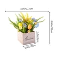 thumbnail image 3 of TIMIFIS Wood Holidays Decorations, Home Decor Spring Easter Simulation Home Holiday Decoration Centerpieces Fake Flowers Colored Eggs Spring Decoration Table Pendant, 3 of 6