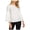 Off-White - innewivory, variant on 1.STATE Womens Tiered-Sleeve Knit Blouse, Off-White, X-Small