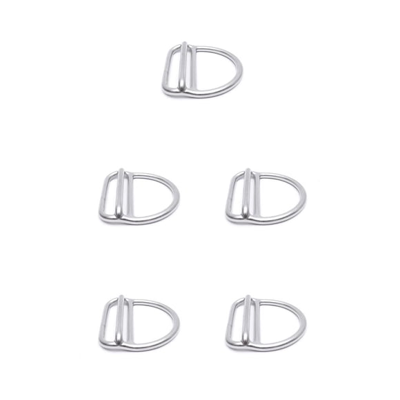 Advancent Diving Ring Quick Adjust Stainless D-Ring Accessories Strap Underwater Stopper Swimming Steel Keeper Buckle Weight Belt Type2
