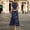 Blue, variant on Women's Stylish Sleeveless Crew Neck Polka Dot A-Line Slimming Long Dress Perfect for Parties, Dates & Gifts Blue,S