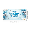 thumbnail image 5 of LUUFILx Baby Shower Backdrop for Baby Boy Banner with Balloons and Footprints Ideal for Party Decorations Photography Backgrounds Wall Banner Occasion, 5 of 7