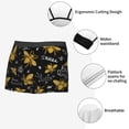 thumbnail image 3 of Honeii Hohey Bee Golden Embroidery Men's Underwear Boxer Briefs Pack, ComfortSoft Boxer Brief for Men, Moisture-Wicking Breathable-X-Large, 3 of 5