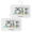 Rectangular 2 Pack, variant on Geevon Digital Refrigerator Thermometers 4 Pack, IP65 Waterproof Fridge and Freezers Thermometer with Magnetic Back Large LCD, Max/Min Record Function for Home, Commercial