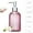 01#Pink, variant on Bxaolu 13.5 OZ Soap Dispenser, Glass Clear Vertical Stripe with Rust Proof Pump, Refillable Liquid Hand Soap Dispenser,Empty Foaming Soap Dispenser for Bathroom, Kitchen, Dish Soap,Lotion (Pink)
