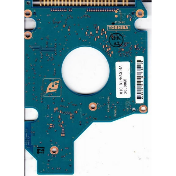 MK2023GAS, HDD2187 C ZE01 T, G5B000484000-A, Toshiba 20GB IDE 2.5 PCB