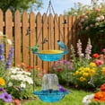 thumbnail image 4 of Solar Powered Hanging Bird Bath and Feeder, Outdoor Garden Fountain with Automatic Water Circulation for Patio Decoration, 4 of 5