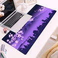 thumbnail image 6 of Purple Japanese Desk Mat Cherry Blossom Mouse Pad Fuji Mountain Desk Pad Gaming Keyboard Mouse Mat XL, Women Office Plant Desk Cover Mat, Laptop Computer Mat Mousepad Desk Accessories 31.5"x11.8", 6 of 6