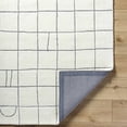 thumbnail image 4 of Hauteloom Tanya Wool Living Room, Bedroom Area Rug - Contemporary - Ivory, Charcoal - 8' x 10', 4 of 6