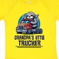 thumbnail image 4 of Inktastic Trucking Grandpa Little Trucker Boys Baby Bodysuit, 4 of 5
