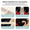 thumbnail image 3 of Swan Travel Portable Square Jewelry Stand, Earring Organizer, Ring Storage, Necklace Holder, Bracelet Stand - Suitable for Girls and Women, Travel Organizer Jewelry Boxes, 3 of 6