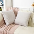 thumbnail image 2 of SHANLUO Throw Pillow Covers 20x20 - Decorative Pillows for Couch Set of 2 Rustic Burlap Linen Cushion Cover Large Accent Pillowcase for Bedding, Home Decor, Sofa, Bed Outdoor Farmhouse Fall White, 2 of 6