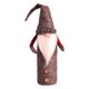 thumbnail image 1 of Bewildely Funda para botella de vino de Navidad, felpa larga, Rudolf, manga a prueba de polvo, telas no tejidas, sombrero de piezas, fundas Kits de decoración para fiestas Gris, 1 of 6
