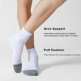 thumbnail image 3 of 6 Pack Men's Ankle Socks with Cushion Athletic Running Socks, 3 of 11