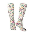 thumbnail image 4 of Balery Cute Flower Printed Novelty Socks Men's Women's Crew Socks Sports Socks Knee High Socks Cotton Socks Quirky and Cool Socks, 4 of 9
