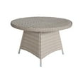 thumbnail image 5 of Outdoor Wicker Patio Furniture Set with Round Table and 6 Chairs - Natural, 5 of 6