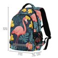 thumbnail image 2 of FORMRS Kids School Backpack Elementary Student Unisex Travel Bookbag with Reflective Stripes, Pink Floral Flamingo, 2 of 7