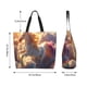thumbnail image 5 of Balery Rainbow Cloud White Horse Bolsa Tote Estilo Estético con Cremalleras, Bolsa de Hombro, Bolsa de Compras Grande y Plegable, 5 of 8