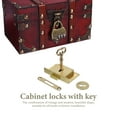 thumbnail image 3 of 1 Set of File Cabinet Lock Secure Drawer Lock Brass File Wooden Box Safety Lock Replacement, 3 of 9