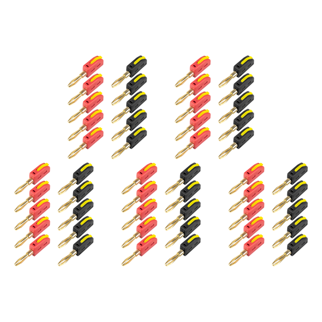 10pcs 4 Mm Conector Plátano Oro 32 A Soldadura Sin