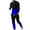 Blue, variant on YOIAVAIOY Men's Fashion Track Suits Gradient Long Sleeve Sweatsuit Drawstring Joggers Pants Stylish Athletic Casual Matching Sets Blue M