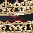 thumbnail image 4 of Gold Crown for Men Adjustable Imperial Medieval Birthday Crown Prom, 4 of 6