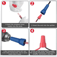 thumbnail image 2 of 4Pcs Wire Twister Tool for Drill, Twister Wire Stripper Tool Connector Driver,Cable Quick Stripping Tools, 2 of 6