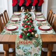 thumbnail image 5 of Christmas Placemats Set of 6, Starfish Pine Needles Place Mats Red Berry Holly Wood Grain Placemat Table Decoration for Kitchen Table Dinner Xmas Holiday Party Home Decor Indoor Outdoor 13x19 Inch, 5 of 9