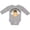 AC-Heather Grey, variant on Grandma's Little Honey Bee Boys or Girls Long Sleeve Baby Bodysuit