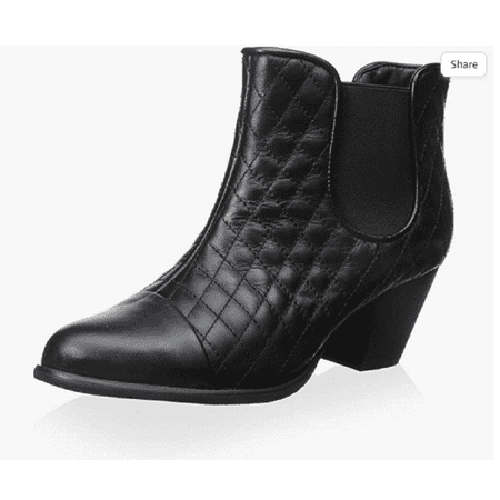 

Sixth & Love Women s Quilted Ankle Bootie Black 8 M US