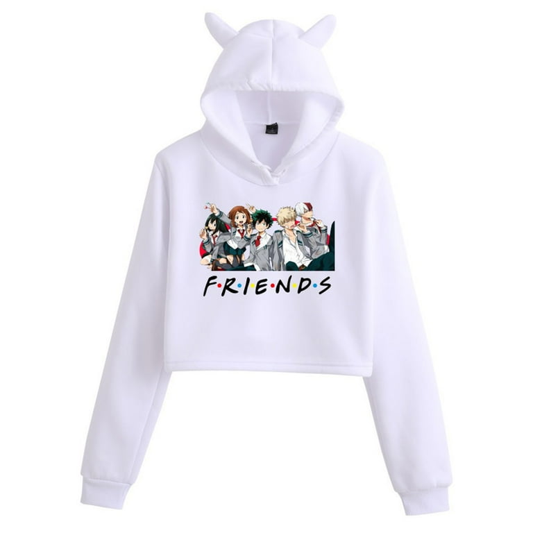 Cropped friends shop hoodie