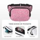 thumbnail image 5 of Fotbe Glitter Cangurera Cuadrada con Estampado de Doble Capa, Bolsa de Cintura Ajustable Mini para Hombres y Mujeres, 5 of 9