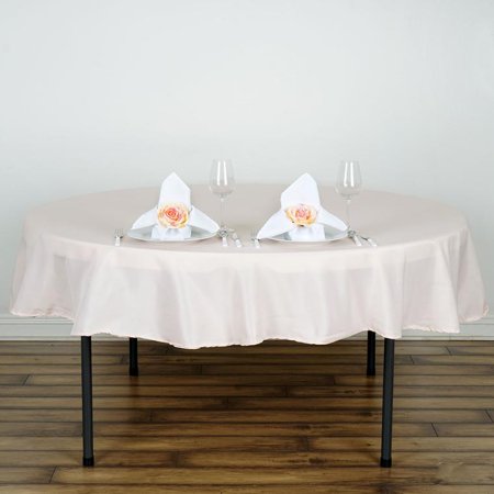 

BalsaCircle 10 Pieces 90 Blush Round Polyester Tablecloths Fabric Table Cover Linens