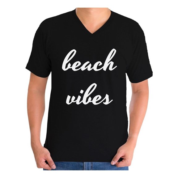 Awkward Styles Beach Vibes V Neck Shirt Men's Summer V Neck T-Shirts Hawaiian Shirt Beach T-Shirt Beach Outfit Summer Gifts for Him Vacation Shirts for Men On Vacation T-Shirt Beach Men's Tshirt