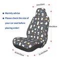 thumbnail image 3 of Fotbe Lovely Penguin Funda para Asiento de Auto con Estampado – Impermeable y Antisudor – Ajuste Universal, Lavable a Máquina, Antideslizante (1 Pieza), 3 of 5