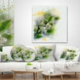 thumbnail image 4 of Designart Cherry Branch with Leaves and Flowers - Flower Throw Pillow - 16x16, 4 of 5